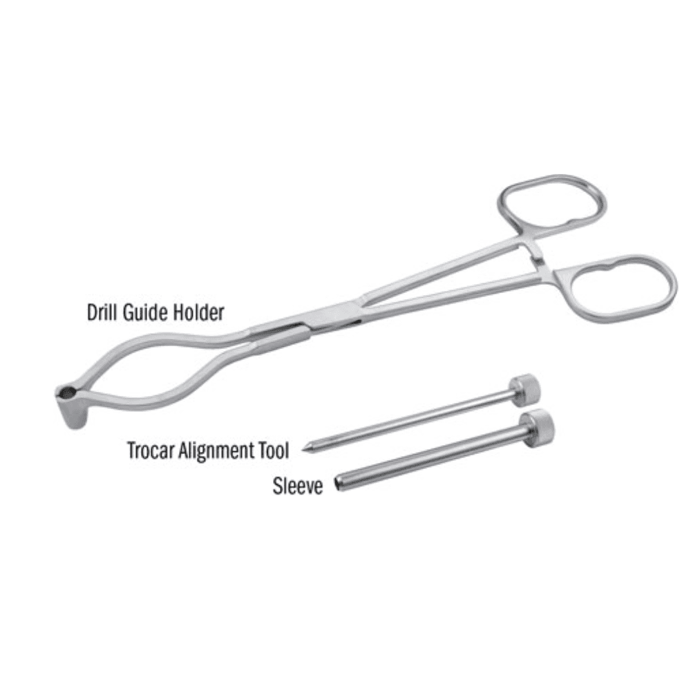 Stanton Nail Screw Drill Guide Assembly for Distal Humeral, Femoral, or Tibial Screws