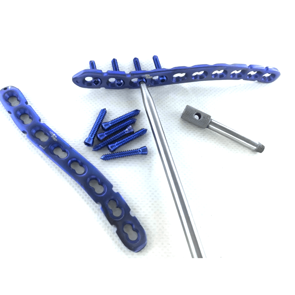 Distal Femur LCP 4.5/5.0mm Plates L/R 4-14 Holes & Locking Screws 249 Pcs Set