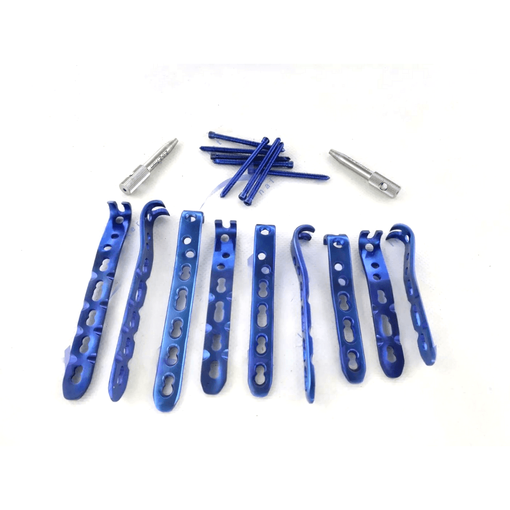 Cortical screws 4.5mm -Self Tapping Titanium 105 Pcs Orthopedic full set