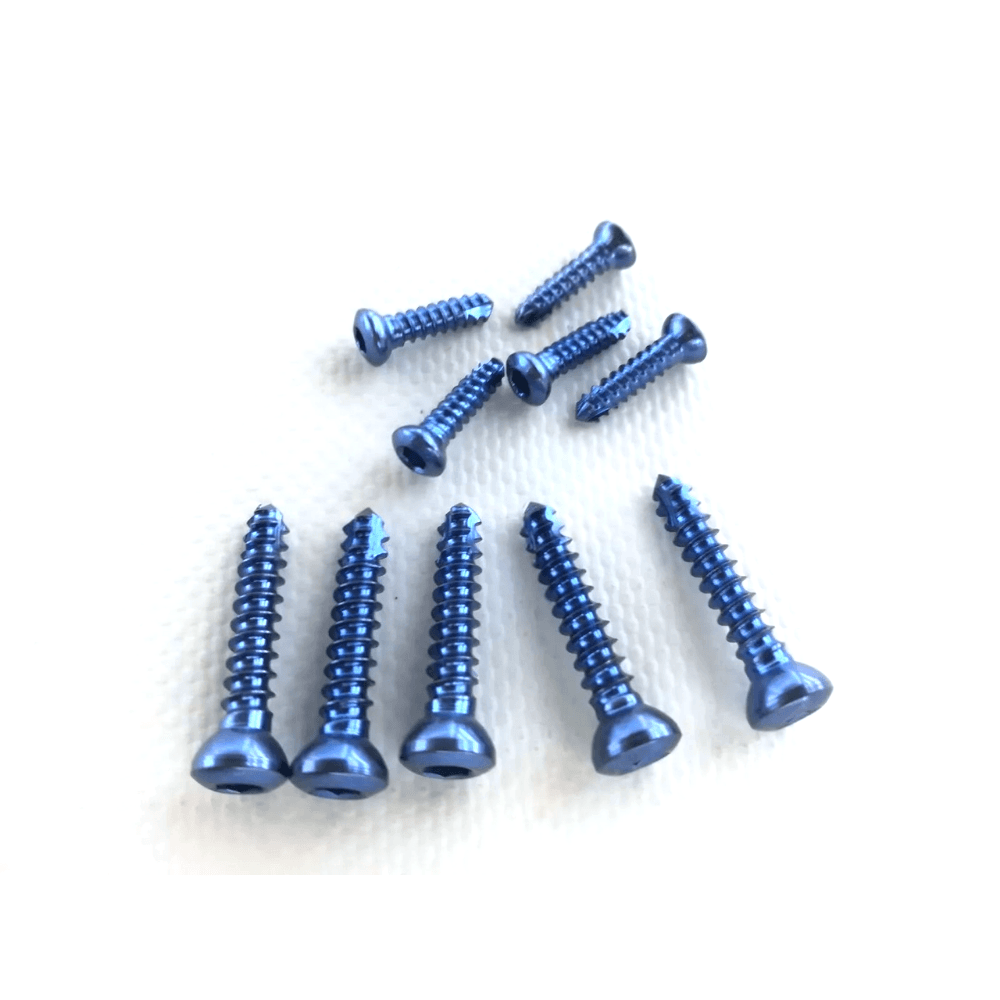 2.7mm Locking Straight Plates 4 to 12 Holes & 2.7mm LCP Screws (66 Pcs Titanium)
