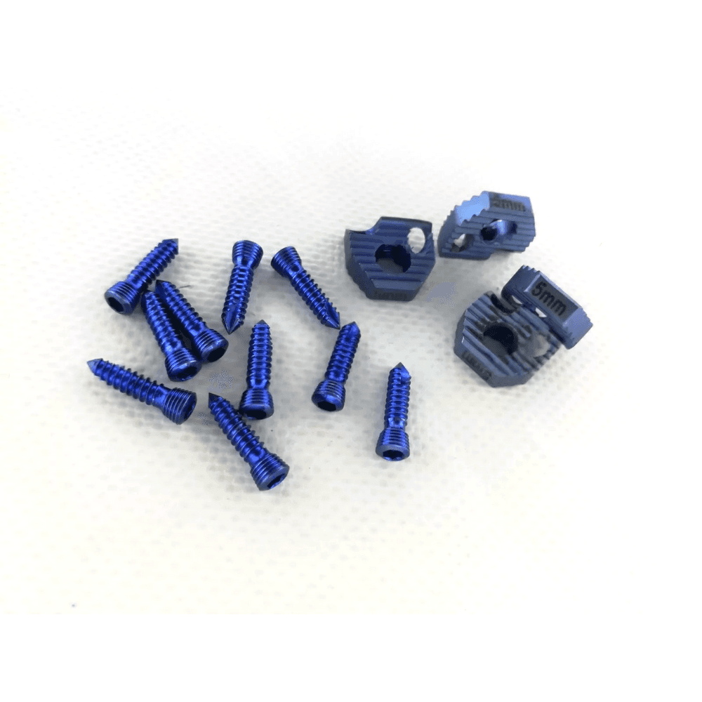 DCS DHS Safety Locking Plates Short Barrel Titanium 6 Pcs Orthopedics