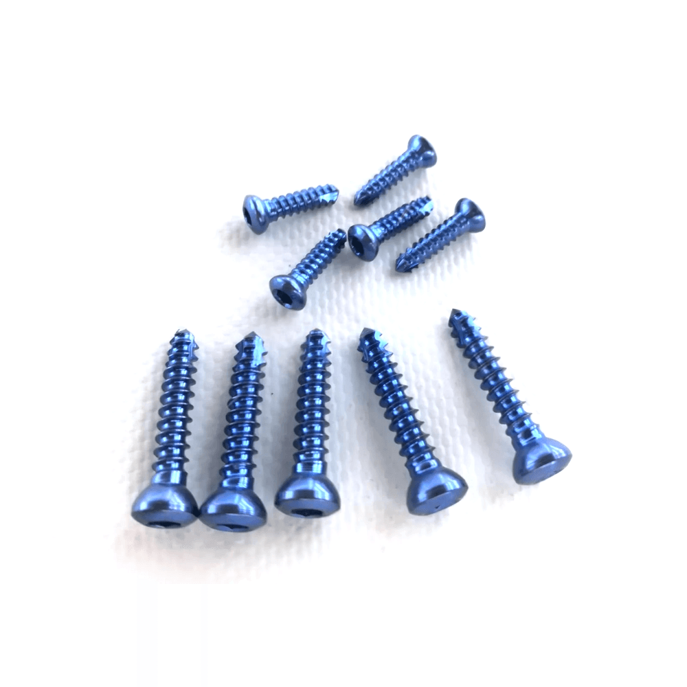 Locking Screws 2.4mm Self Tapping Titanium Set Of 140 PCs Orthopedic
