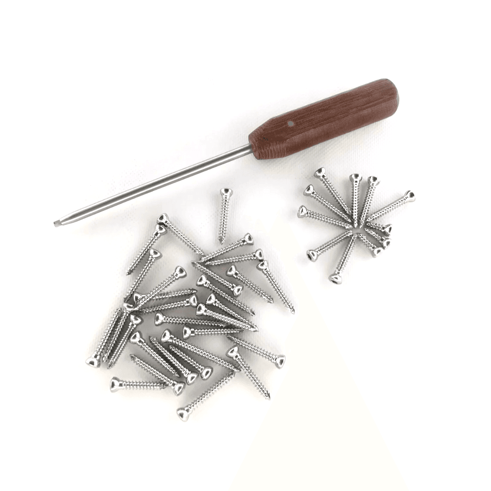 2.7mm Locking Screws Self Tapping 130 PCs Set Ortho Titanium