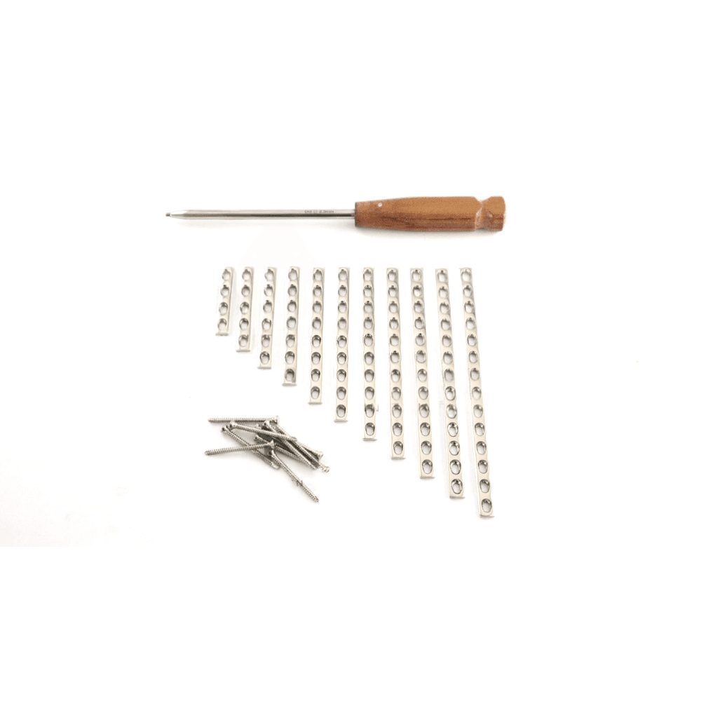 1.5mm Locking Compression Plate & Locking Screws Set & Driver 90 Pcs