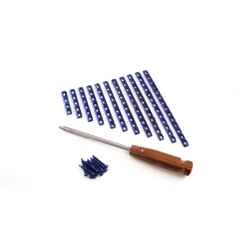 2.4mm Locking T Plate 20 Holes Set of 10 PCS