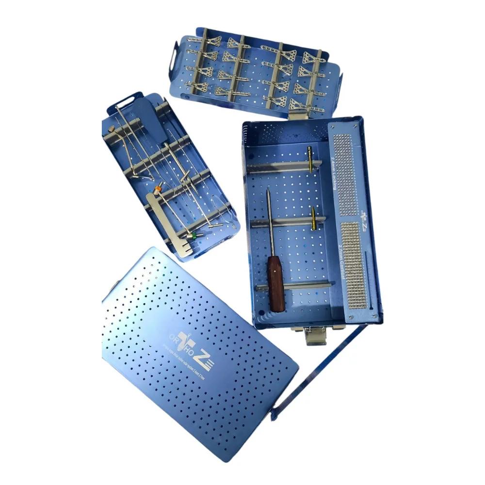 2.7mm Distal Volar Plates with Screws, Instruments, and Box (393 Pieces, SS 316L)