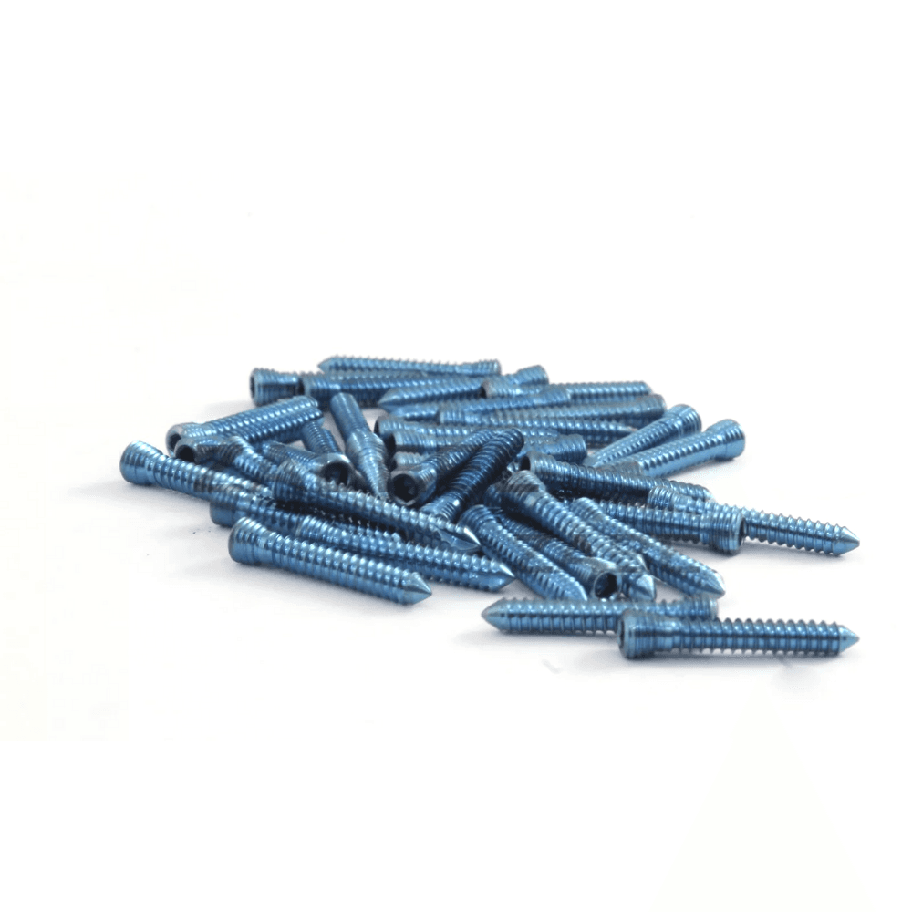4.5 mm Cortical Cortex Screws, Self-Tapping, Titanium, Orthopedic Veterinary Set, 120 Pieces