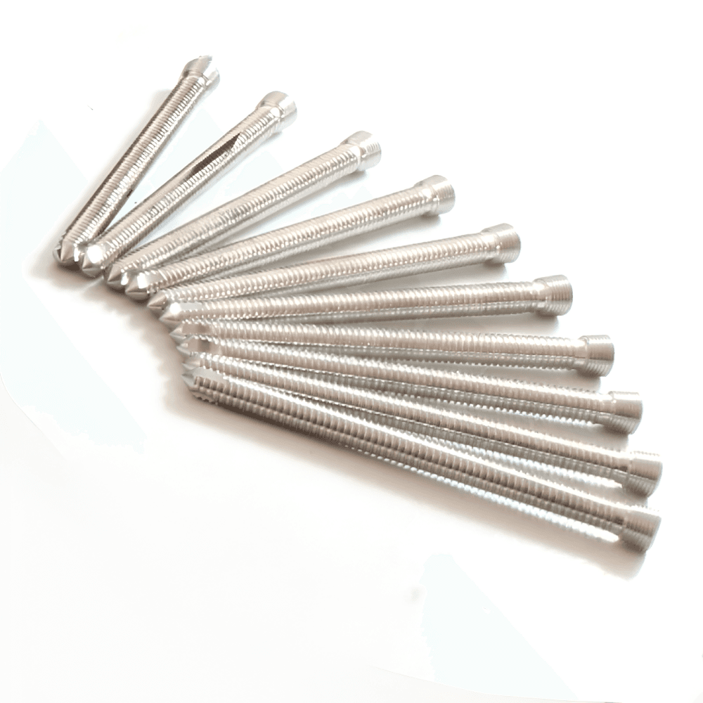 Locking (Safety Lock) 2.4mm Ø Hex Head Screws Self Tapping Titanium Blue 130 PCs