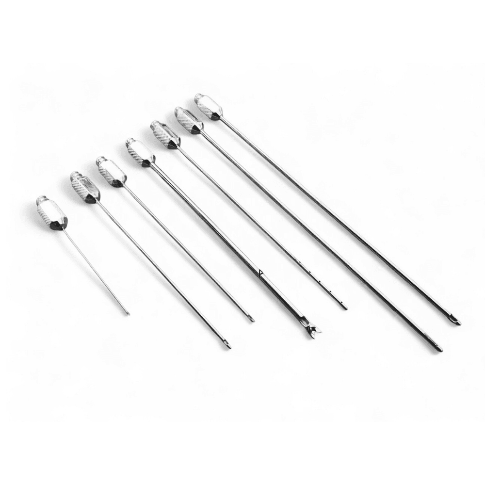 Liposuction Luer Lock Cannulas Set of 7 Plastic & Cosmetic Surgery Fat Transfer