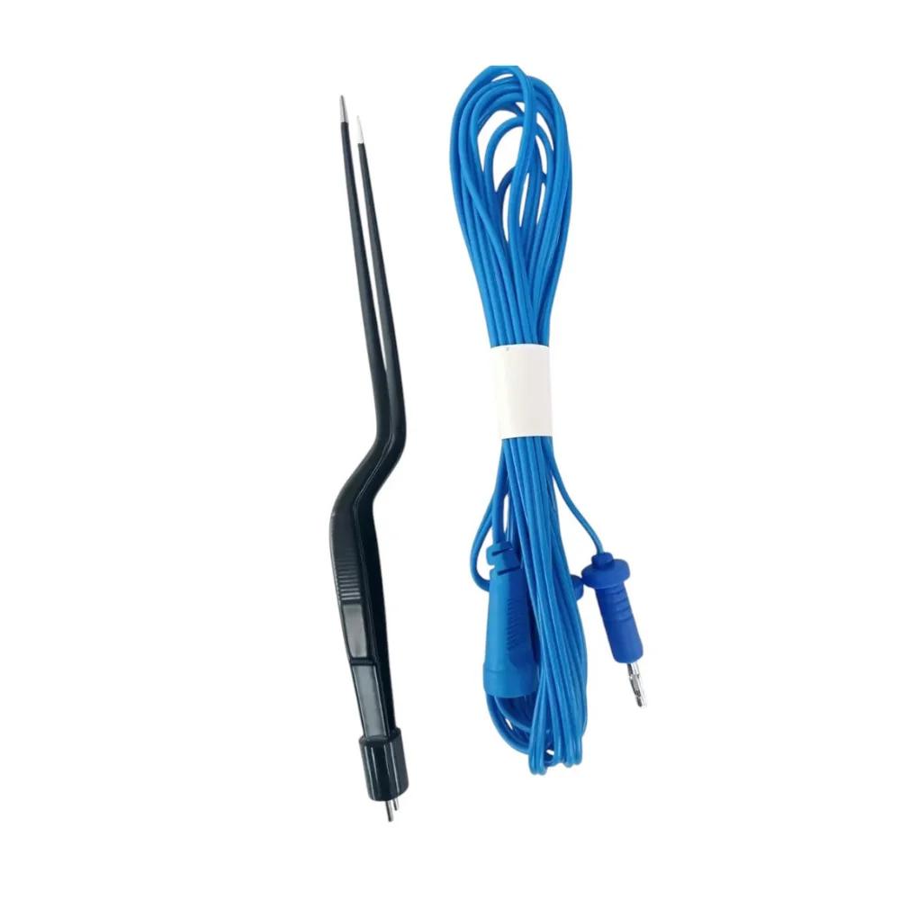 20 cm American Bipolar Gerald Bayonet Forceps – Non-Stick, Reusable, with Cord