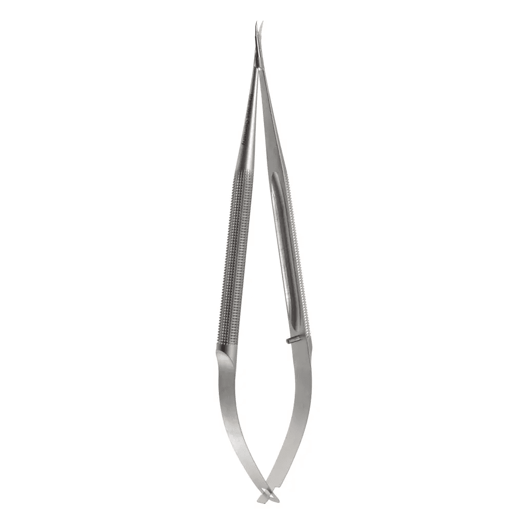 Adventia MS Scissors Curved 8mm Blades, Round Handle