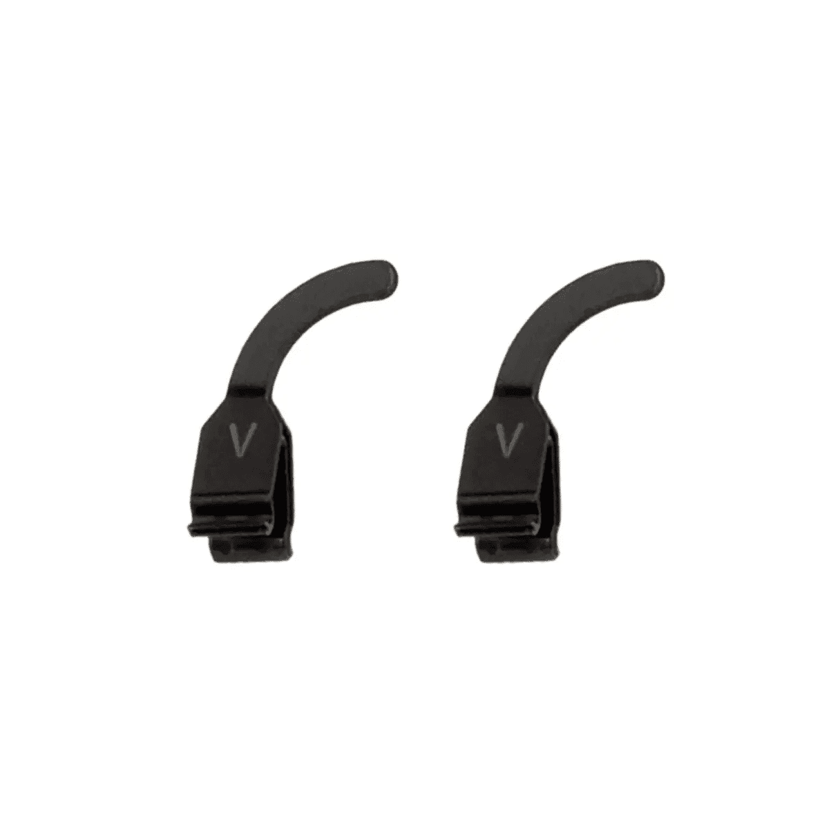 6″ Curved Clamp 0.6-1.4mm Black Pair
