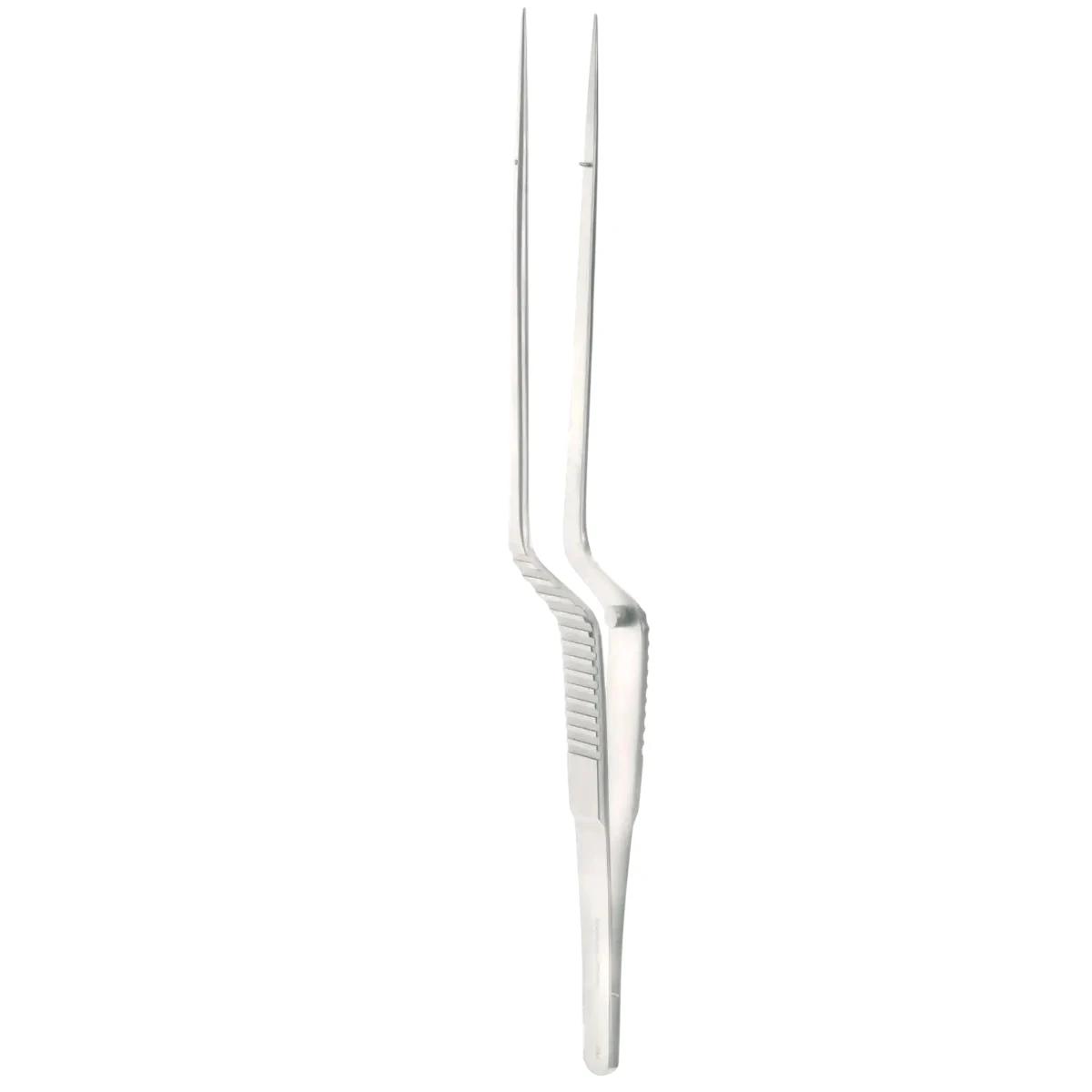 Jacobson Bayonet Forceps – Angled Tips – 7.25″