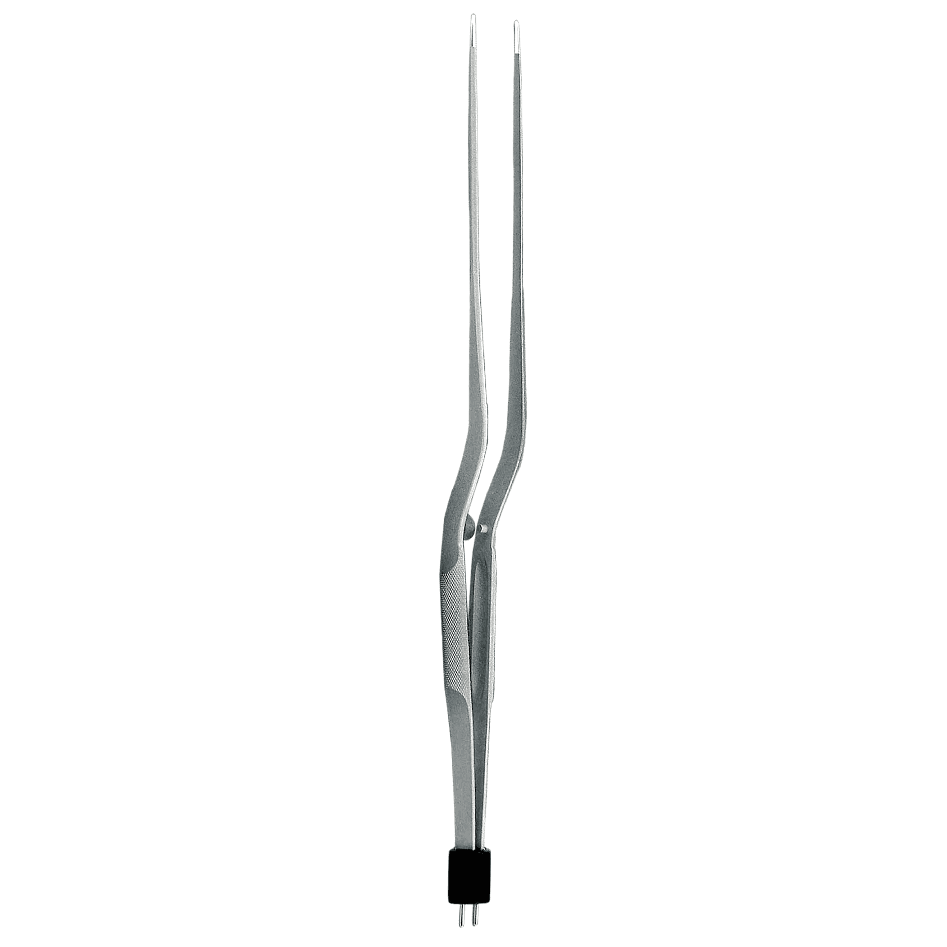 Rhoton-Type Bay Bipol Forceps, Ti insulated, round handle, 10.5″, 1.5mm