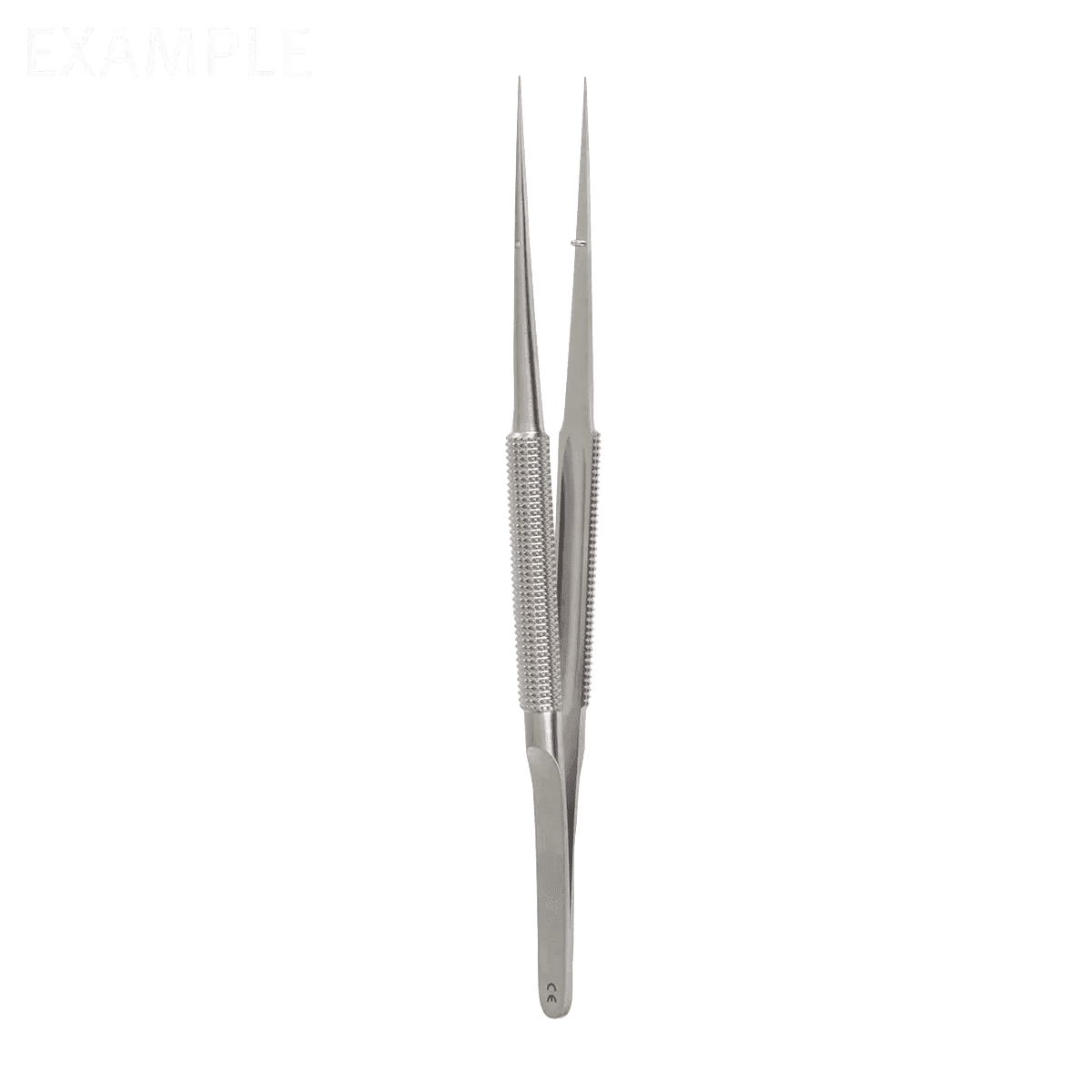 15cm Forceps – .3mm tip curved 8mm dia