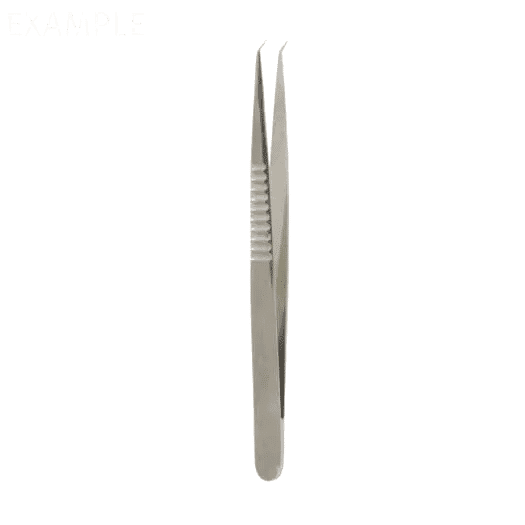 Micro Jeweler Forceps – 0.3mm Tips Angled 40° 7mm Handle, 5 1/4″
