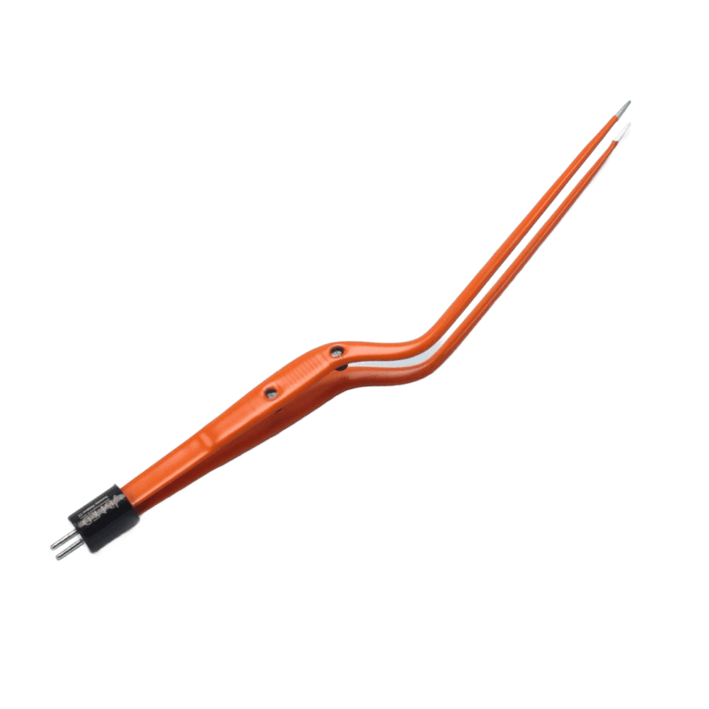 8 1/2″ Hardy Bipolar Non-Stick Forceps 1mm Angled Coagulating