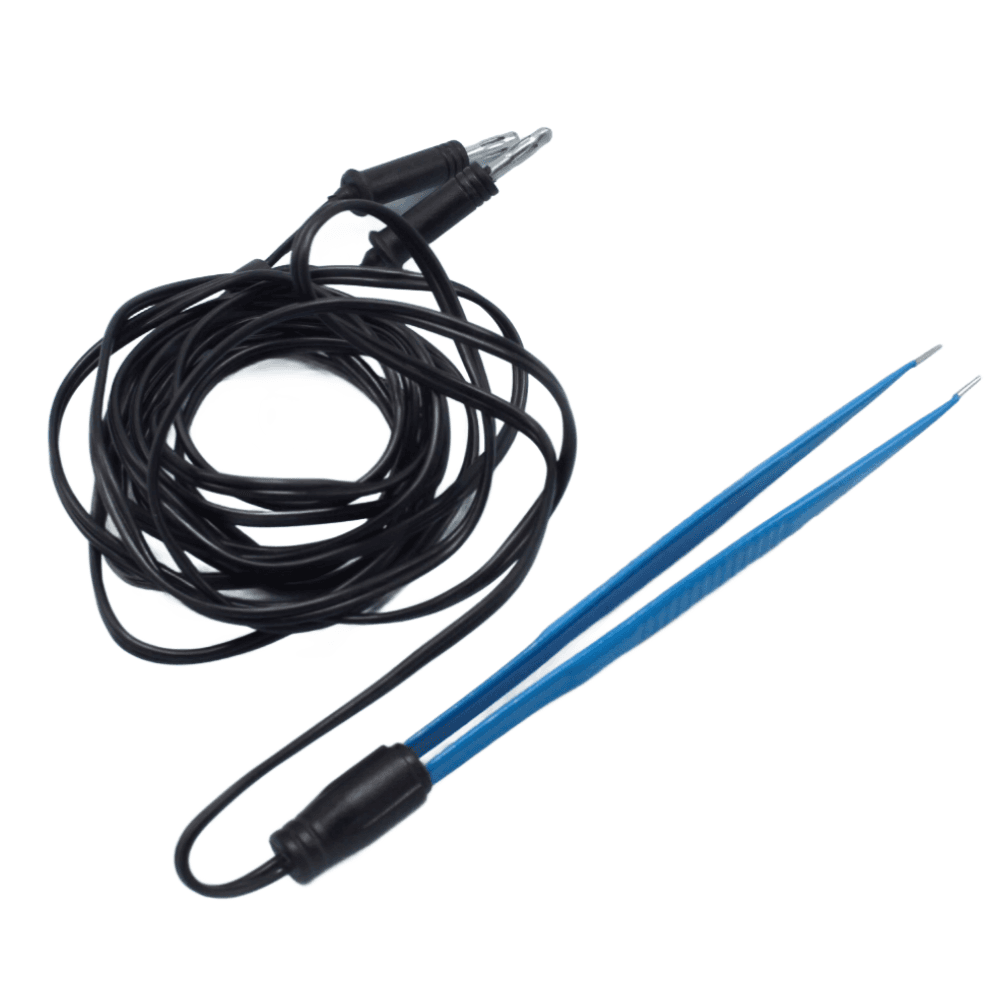 Disposable Bipolar Cushing Tissue Forceps Insulated with Cable