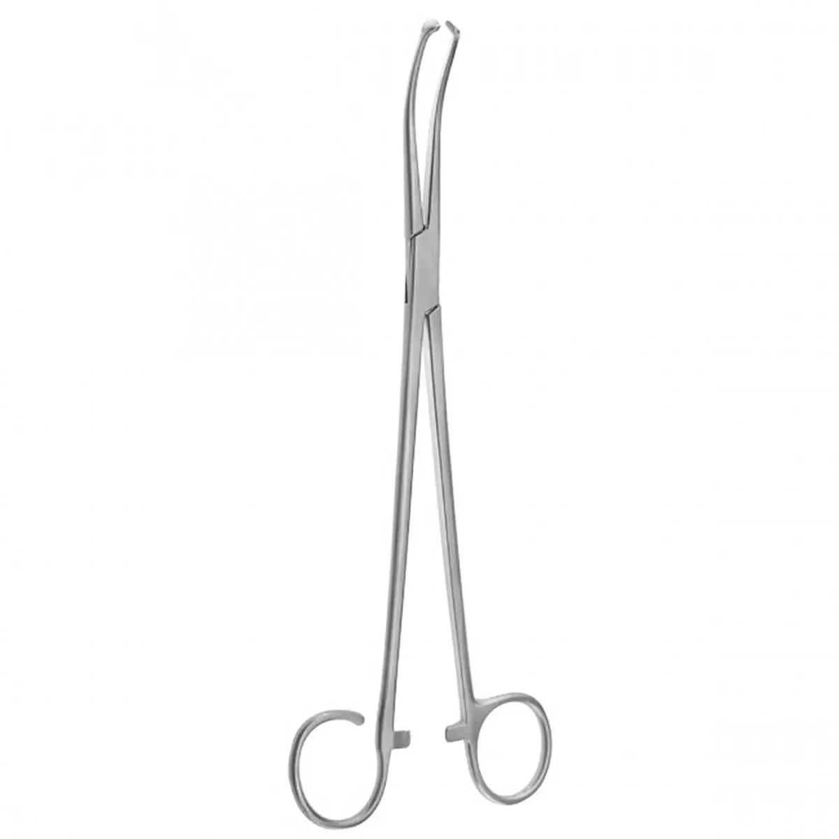 7″ White Tonsil Forceps Medium Curved