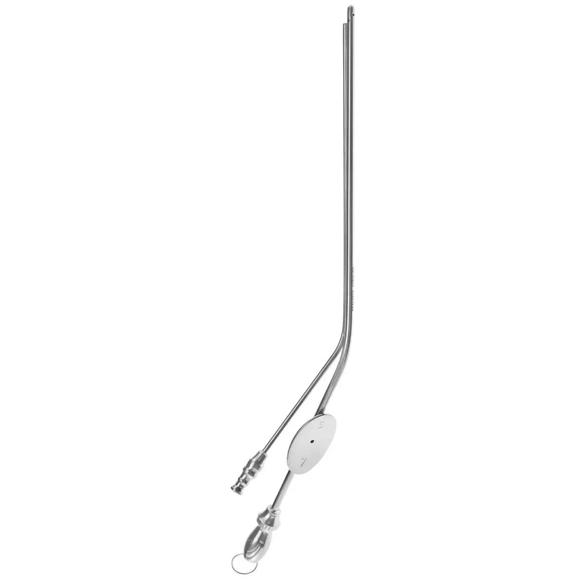 5" Brackman Mod Eye Dual-Lumen Surgical Instrument