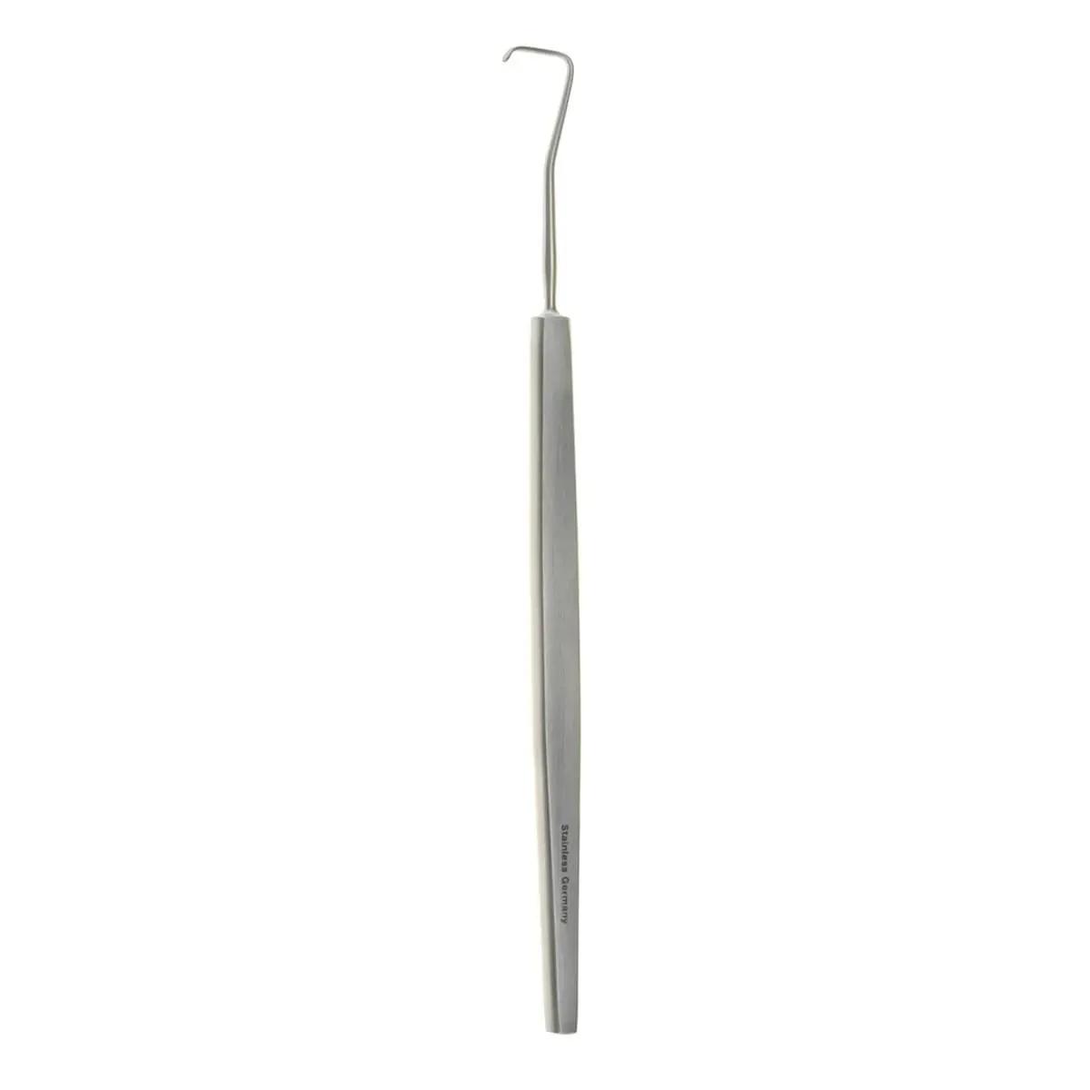 6 1/4″ Green Strabismus Hook Curved Tip