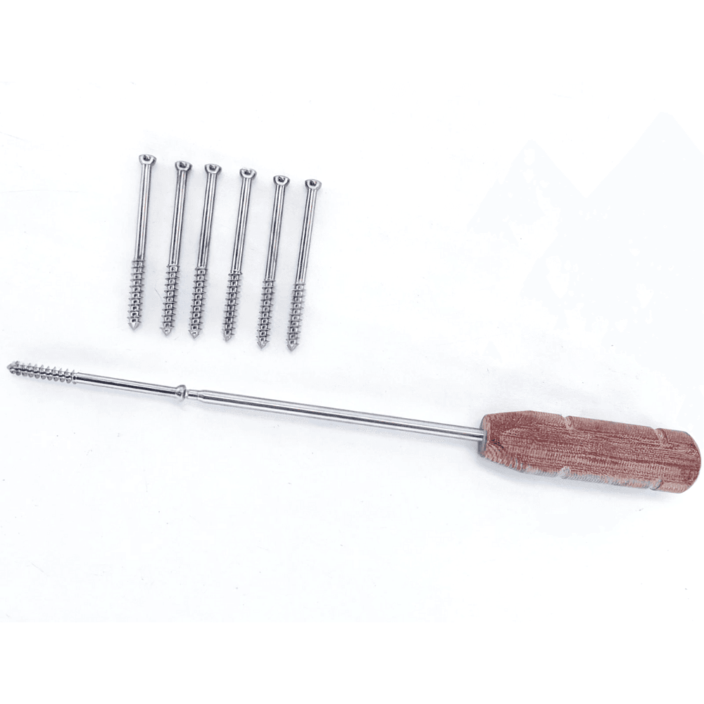 6.5mm Cancellous Screws 16mm-32mm Thread Multilength 180 Pcs Set SS