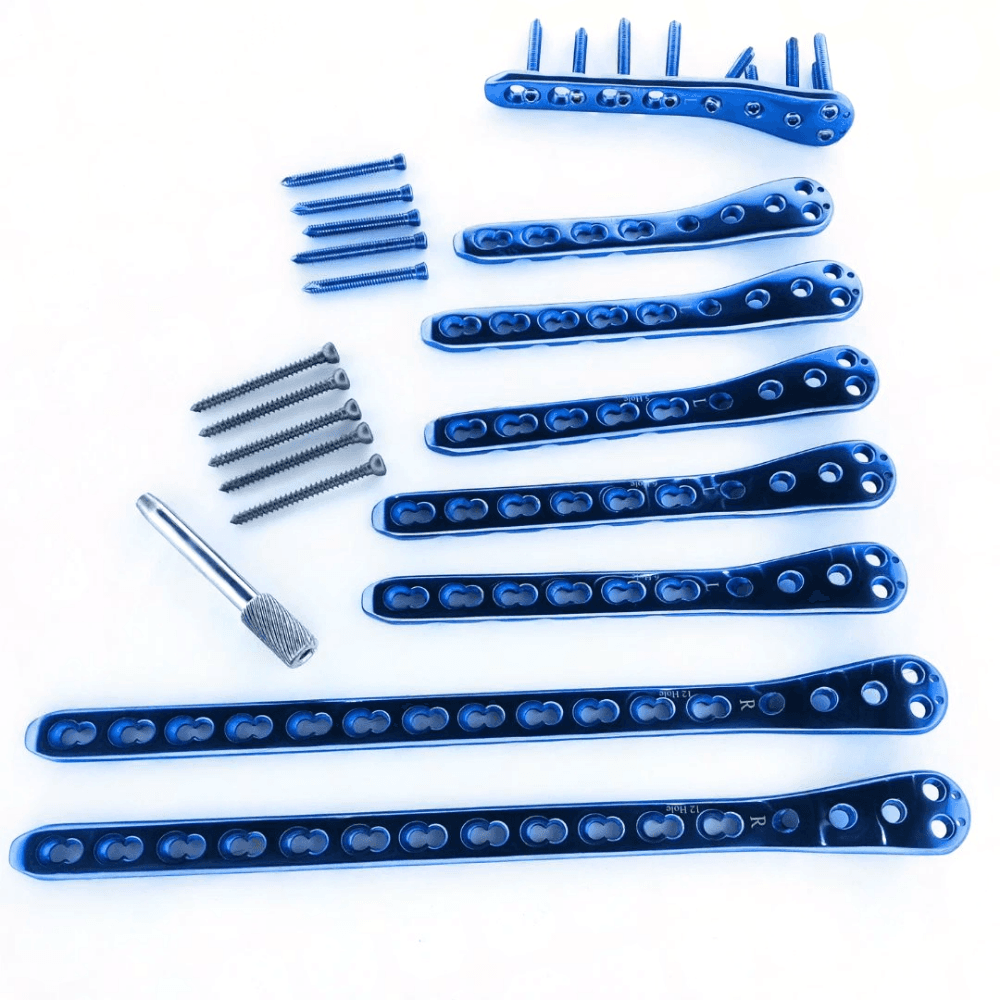 Proximal Femur Locking L/R 4.5/5.0mm Plates 5H to 10H With Screw 108Pcs Set Ti