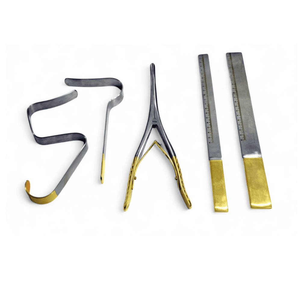 Gonzalez Detacher With Duck Bill Dissector Complete Kit Gold Plated