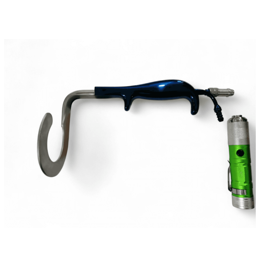 C-Circular Ring Breast Retractors Fiber optic taitanum blue reusable