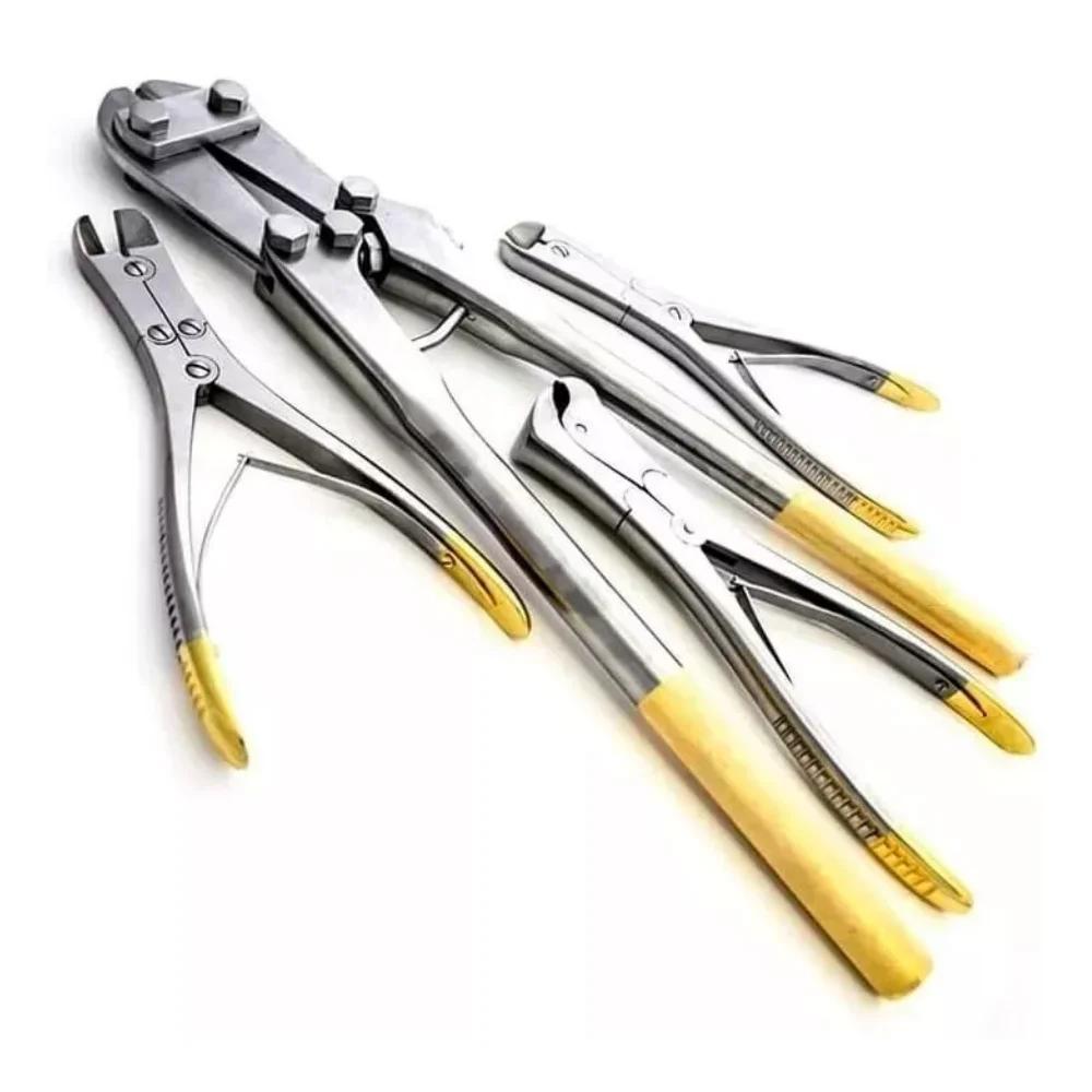 TC Pin Wire Cutter Set – 4-Piece Orthopedic Surgical Instruments
