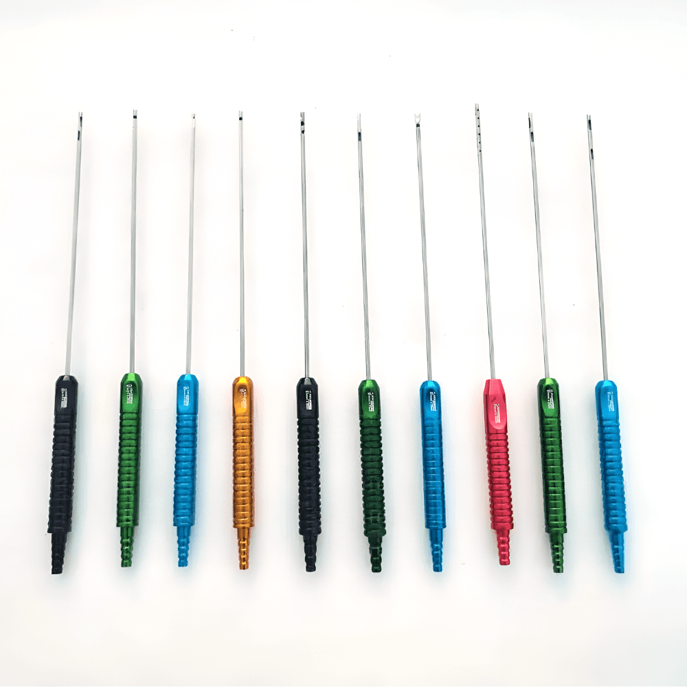 Liposuction Fat Graft Luer lock Cannula With Handle Set Plastic Cosmetic