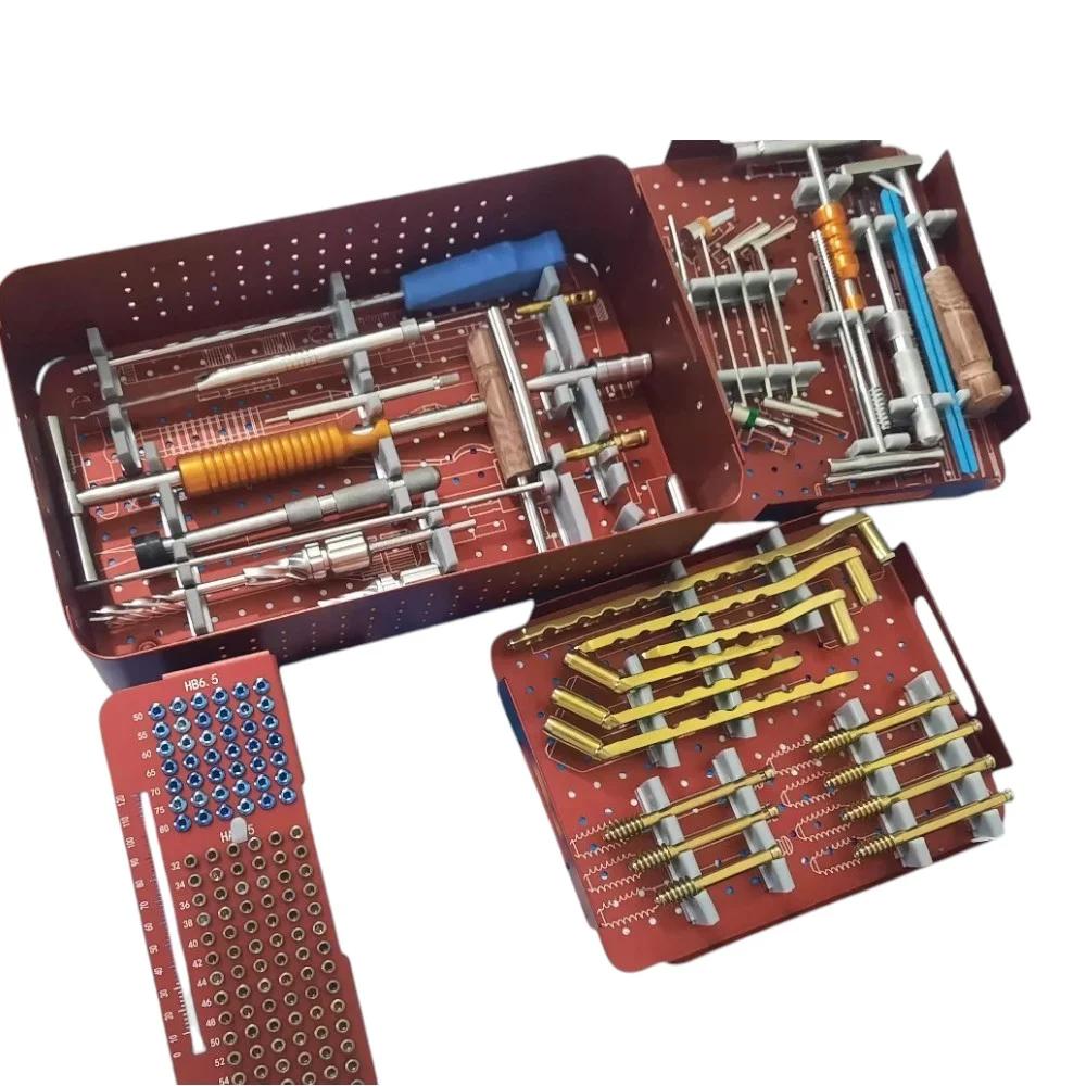 DHS/DCS Instrument Set with Box – Includes DHS, DCS, 6.5mm Cancellous, 5mm Locking & Leg Screws