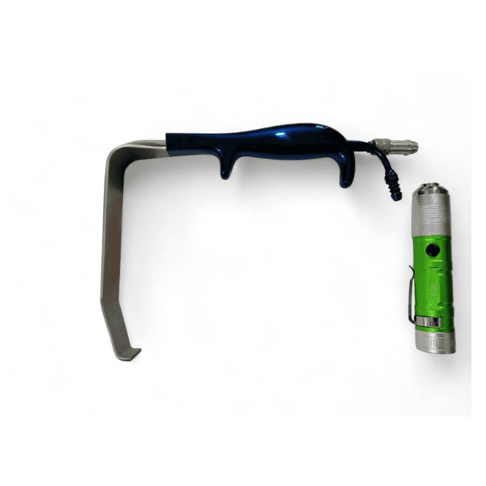Tabbets Breast Retractor Blade Size 36mm X 150mm With Teeth Taitanum blue