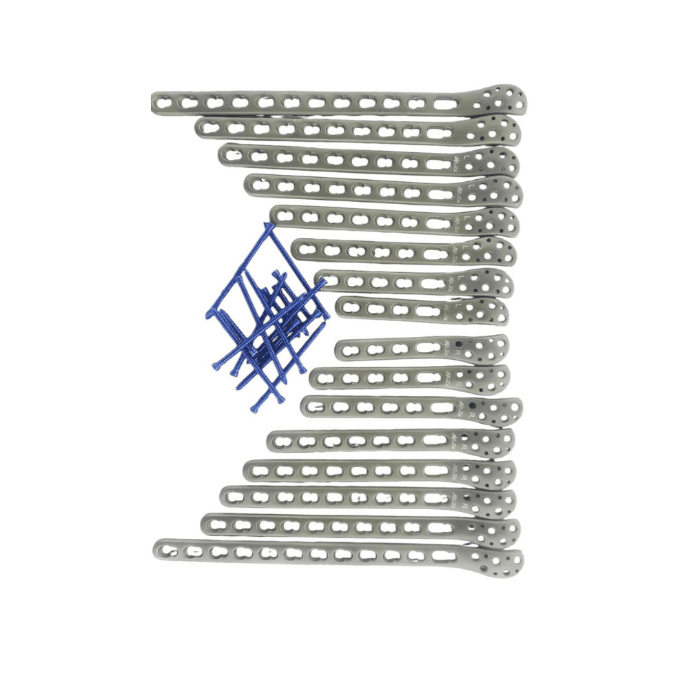 2.7mm Distal Volar plates with screws,instruments and box (393 Pc) SS 316L