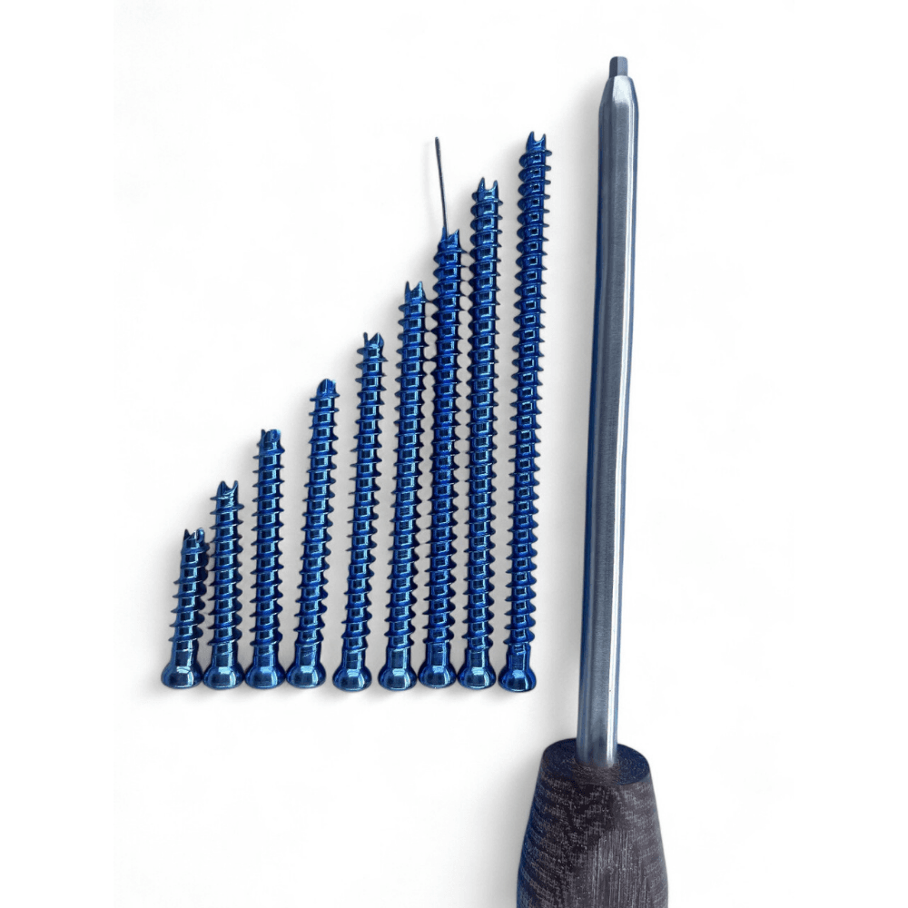 6.5mm Cannulated Cancellous screws Full thread, Length30 110mm Titanium(86 pcs)