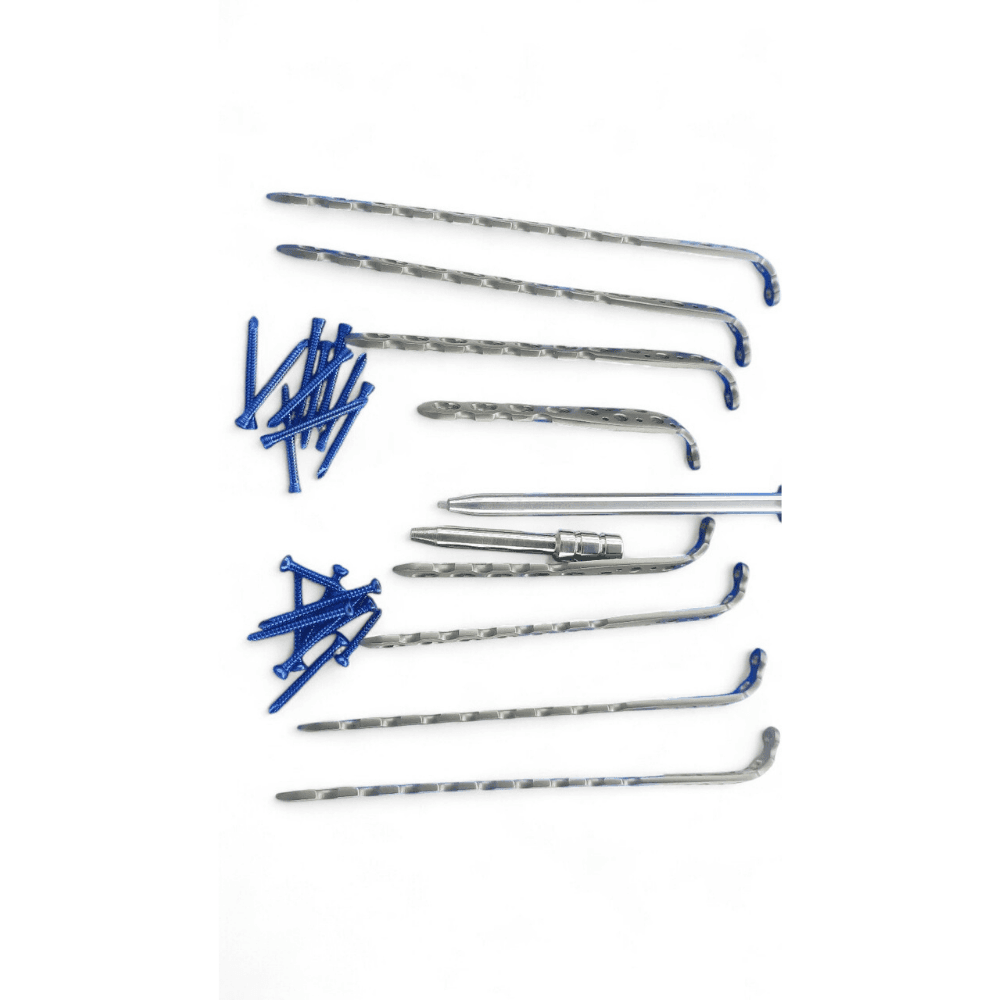 Locking Olecranon Plate (5,7,9,10H) L & R & 3.5mm Screws 90 Pcs Titanium G5
