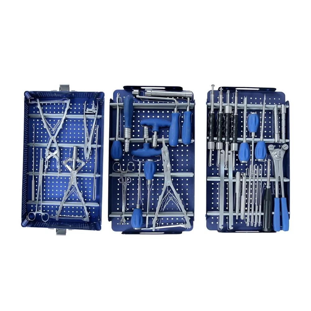 Spine Fixation Pedicle Screw Set – Complete Orthopedic Surgical Instrument Kit