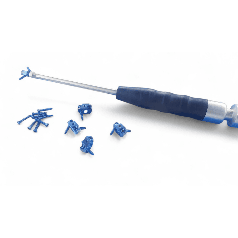 7MM CERVICAL FUSION SPINE CAGE 5 Pcs With 14 (16mm& 18 mm ) SCREWS ( TITANIUM