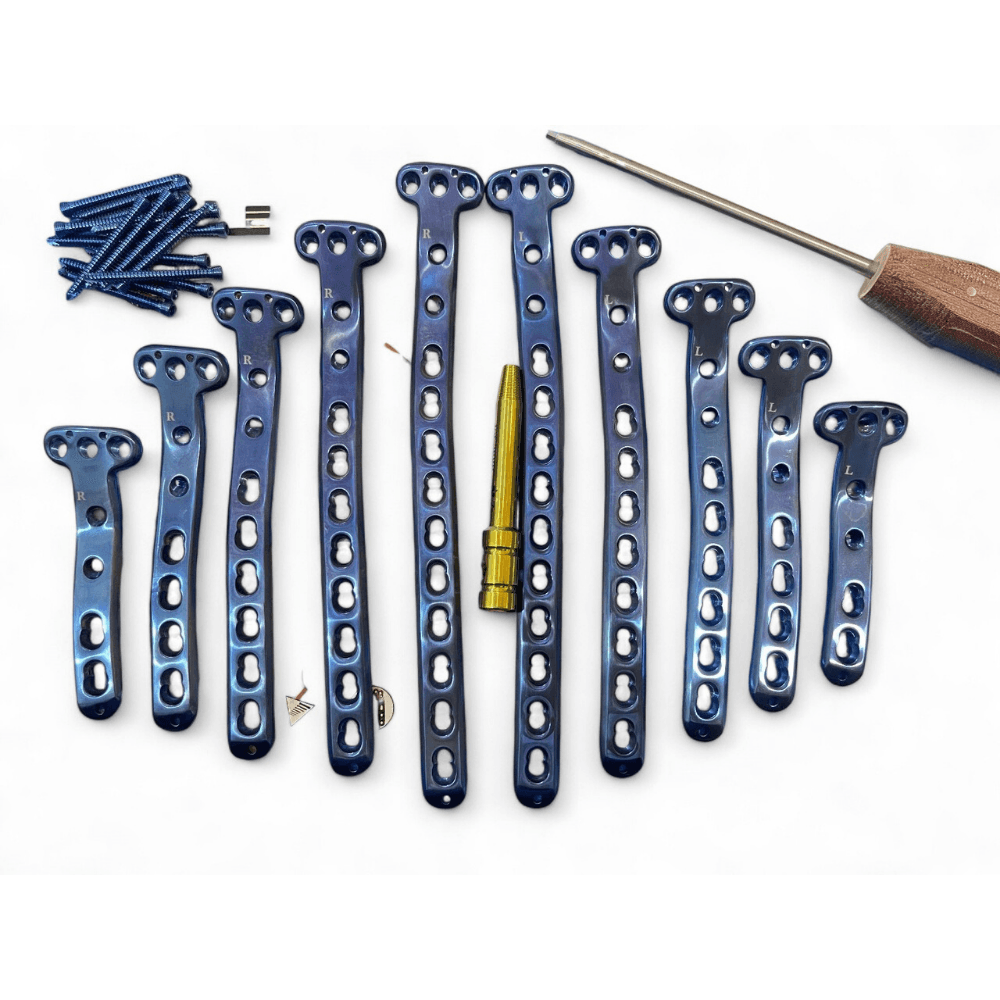 Locking Proximal Medial Tibia Plates 4, 6, 8, 10 & 12 Hole with 3.5 mm Screws, Titanium