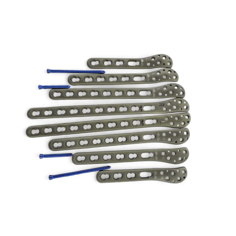 Locking Distal Fibula Plates – 4, 6, 8 & 10 Hole, Left & Right, Titanium Grade 5