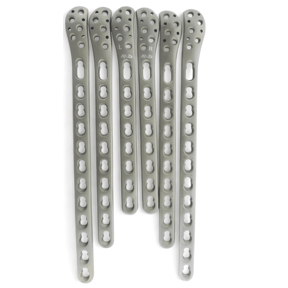 Locking Distal Fibula Plates – 8, 10 & 12 Hole, Left & Right, Titanium Grade 5