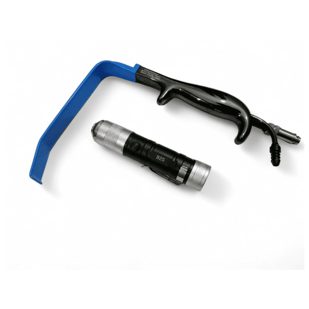 Tebbetts Fiber optic With Led Light Breast Retractor With Teeth 25mmx15cm Blade