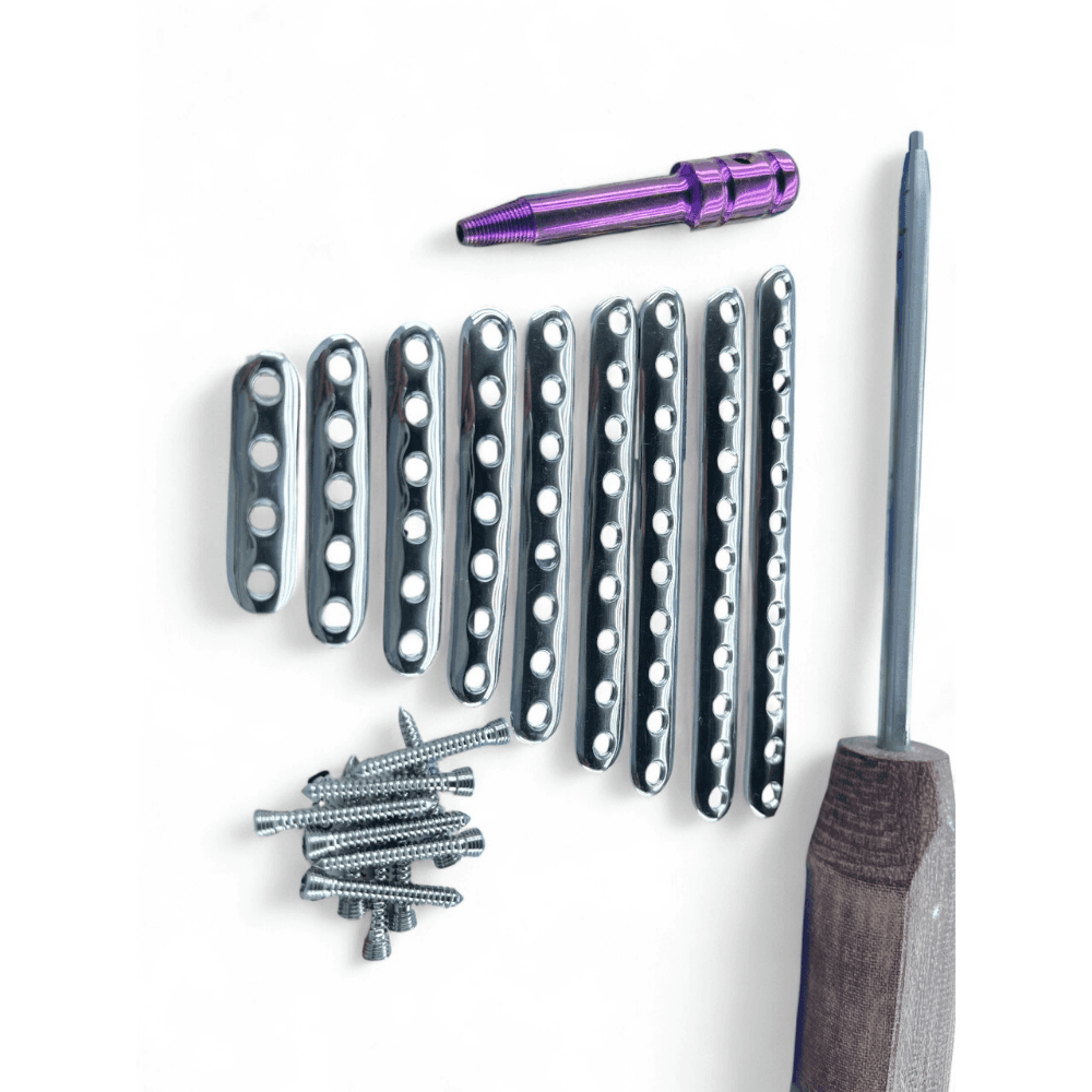 2.7 mm Locking Quarter Tubular Plates with LCP Screws – Stainless Steel 316L