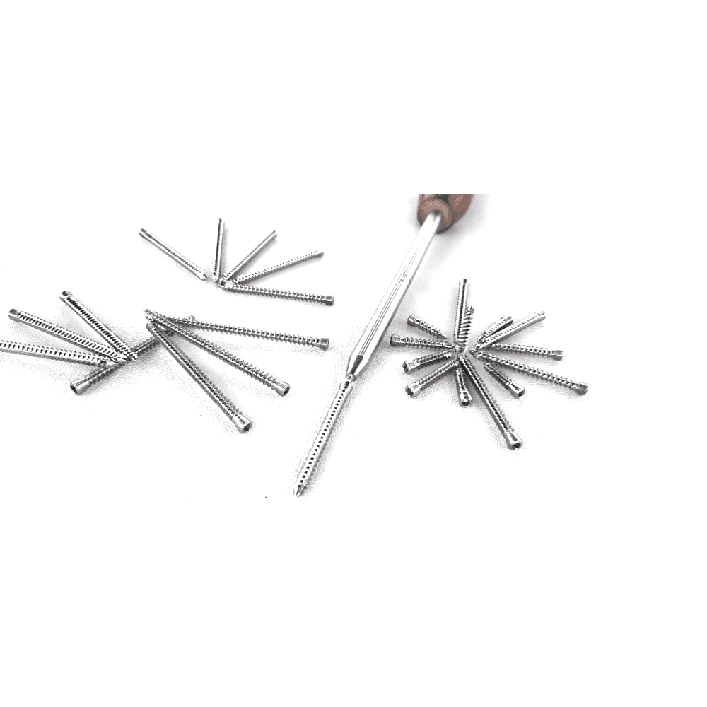 3.5 mm Safety Locking Screws – Stainless Steel 316L, 12–50 mm, 220-Piece Set