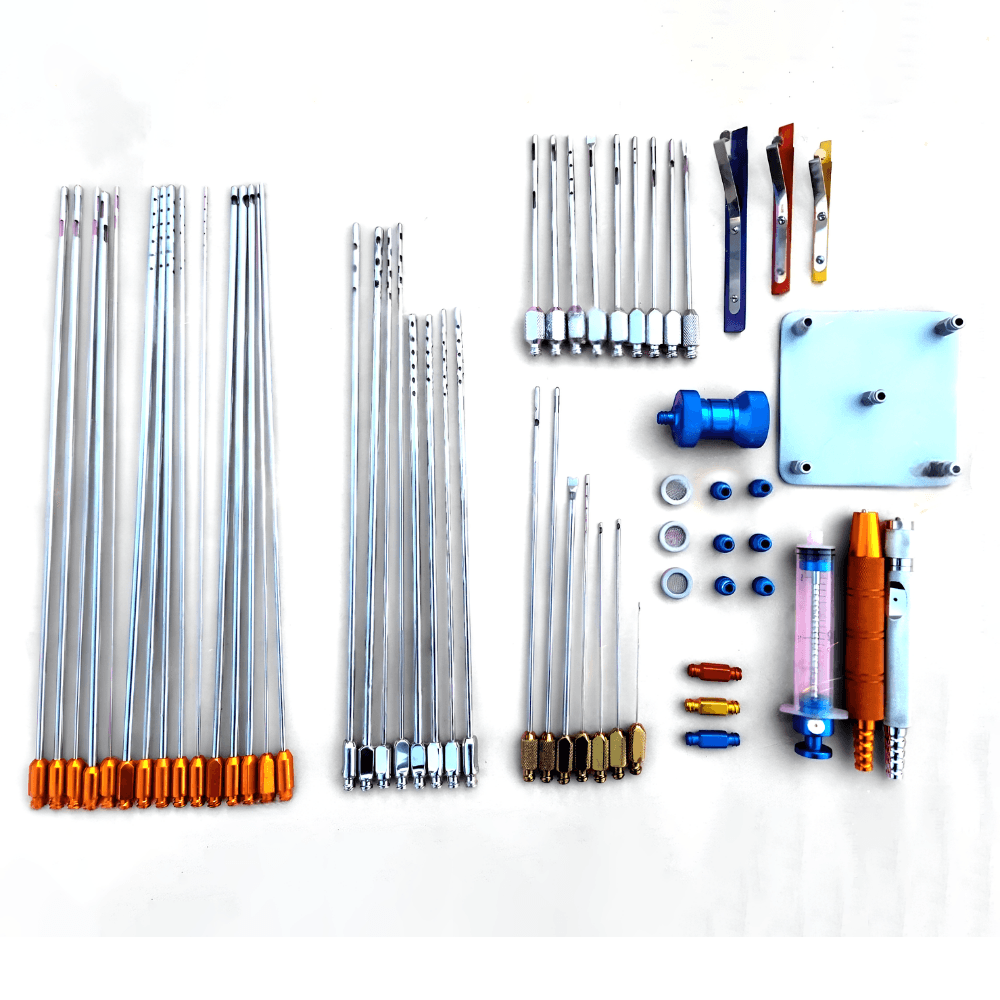 Liposuction Luer Lock Body Fat Removal and Injectors Kit Plastic Cosmetic Surgical