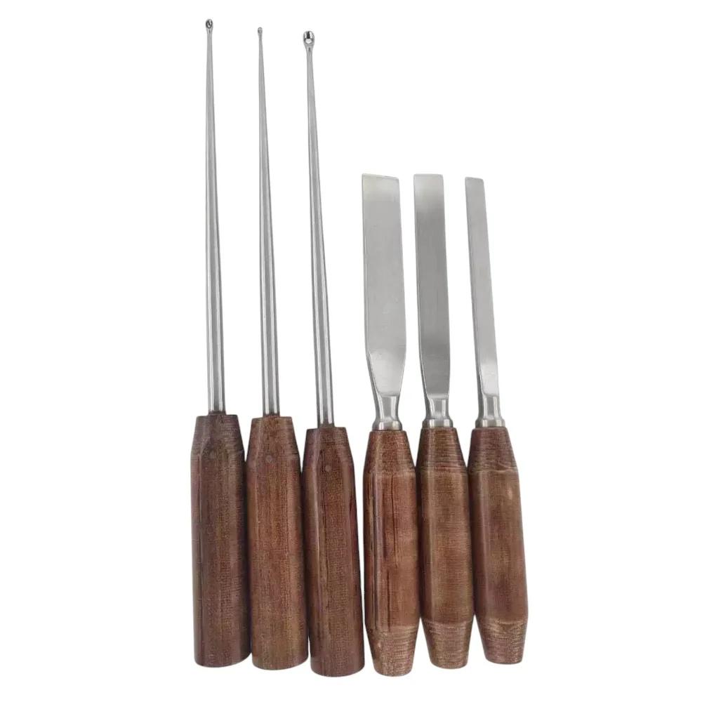 Bone Chisel & Curette Fiber Handle Set 6 PCS