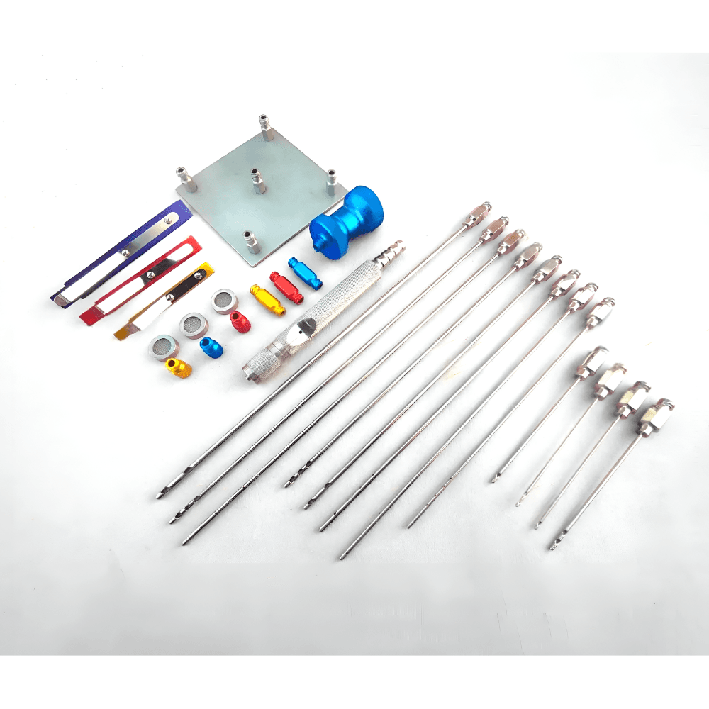 Set Of 24 Liposuction Luer Lock & Nano Fat Transfer Cosmetic And Plastic Surgery
