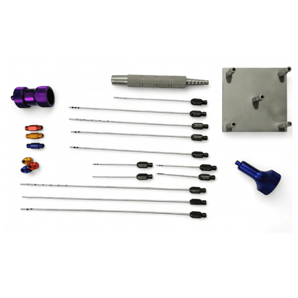 Liposuction Set With Nano Fat Transfer 6cc HUB and Syringe Holder