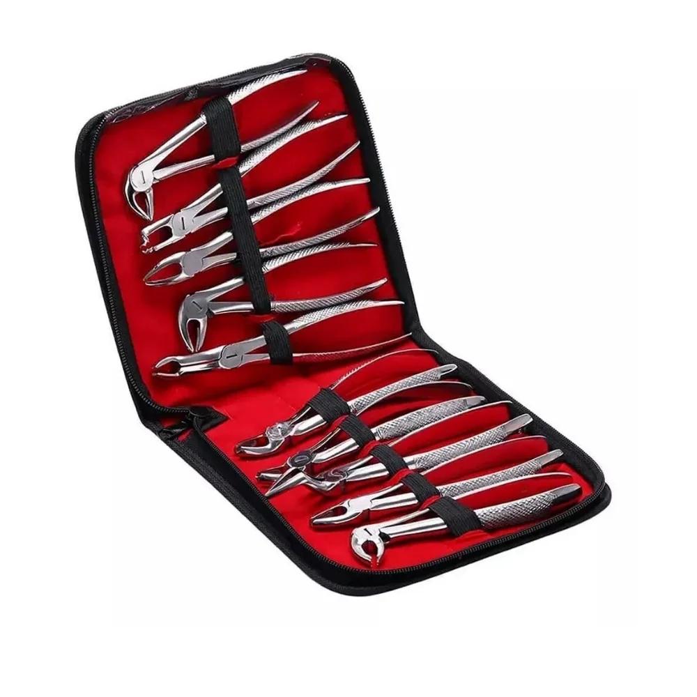 Basic Tooth Extracting Forceps Kit – 10 Pcs Dental Extraction Pliers