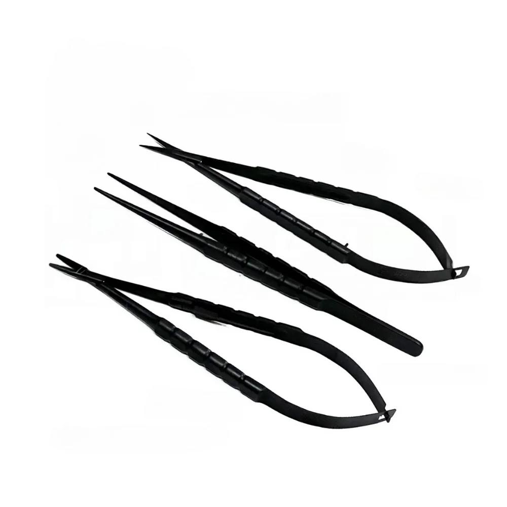 Castroviejo Needle Holder Scissor Forceps Set TC 16cm